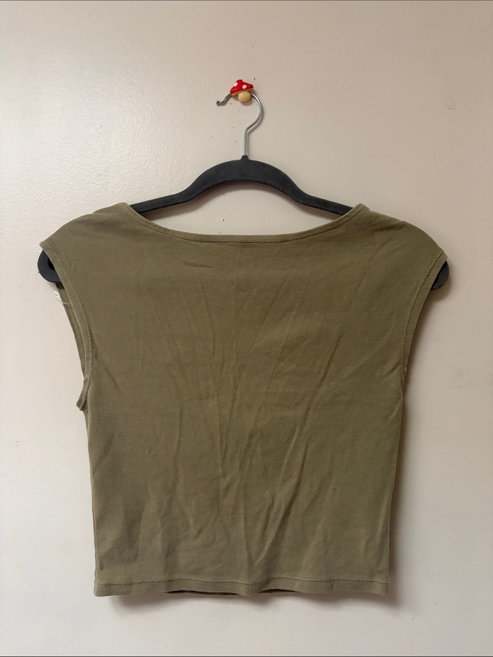 Cotton On Olive Cropped Top